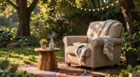 create cozy outdoor nook