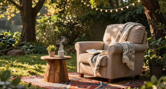 create cozy outdoor nook