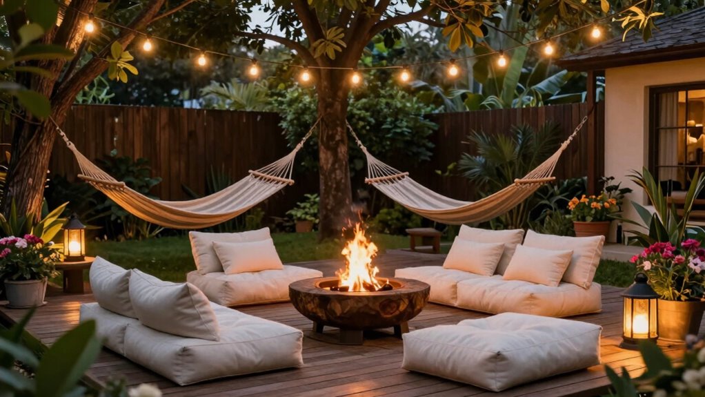 create cozy outdoor retreat