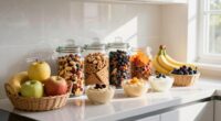 create nutritious snack areas