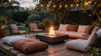 designing a cozy fire patio