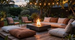designing a cozy fire patio