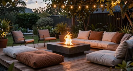 designing a cozy fire patio