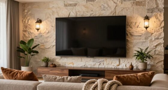 designing cozy large screen spaces
