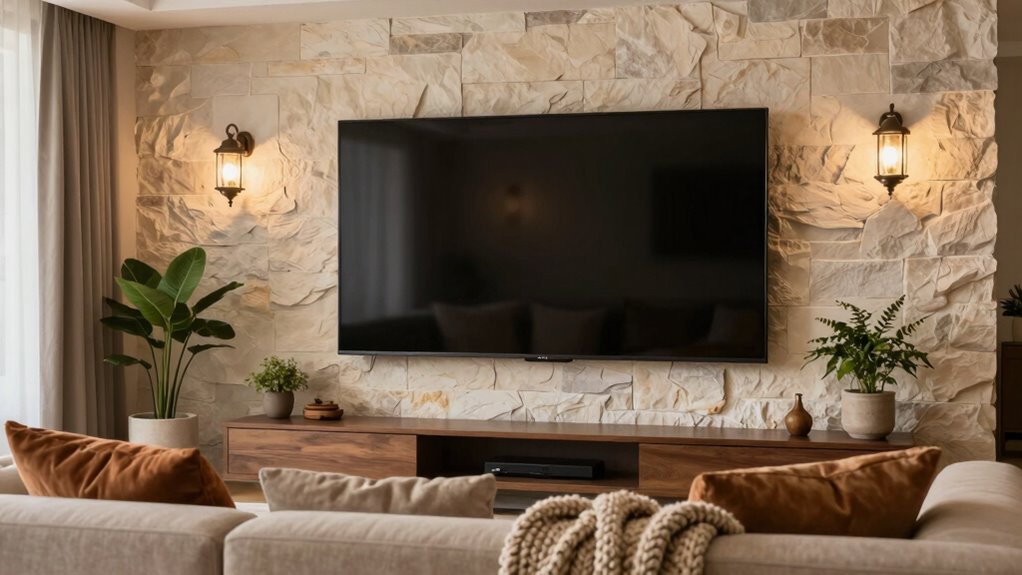 designing cozy large screen spaces