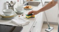 efficient kitchen cleaning sequence