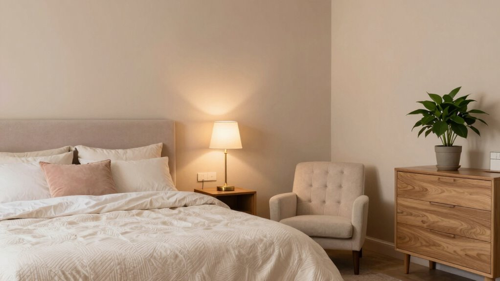 elegant minimalist bedroom retreat
