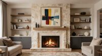 enhance fireplace media wall