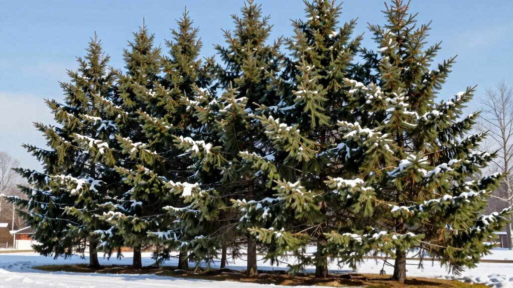 evergreen planting and maintenance