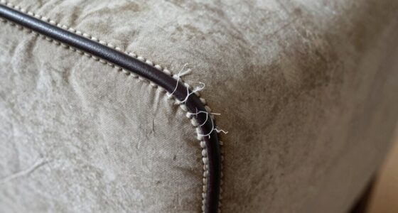 fraying upholstery piping causes
