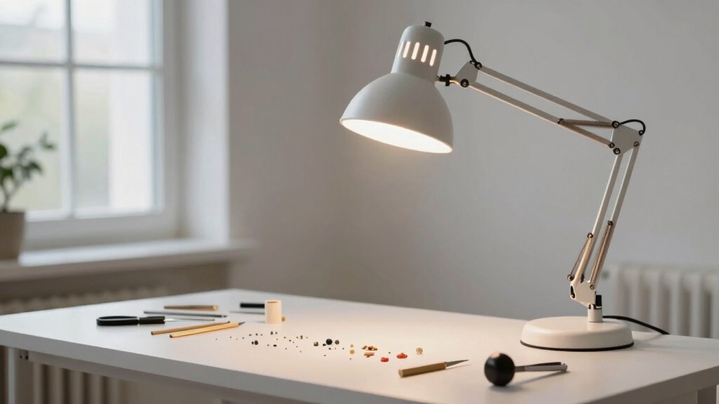 improve crafting workspace lighting