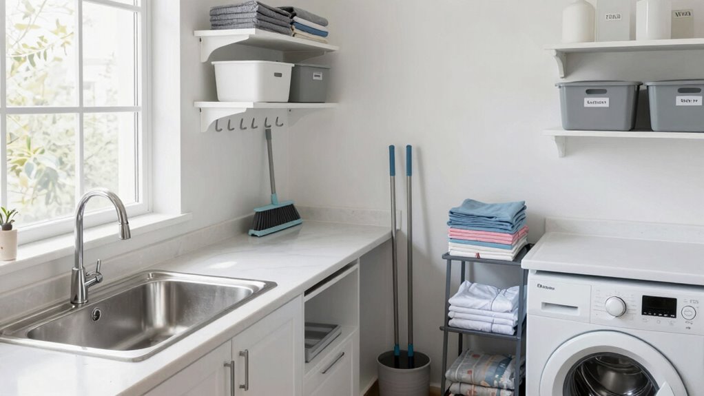 maintain organized utility spaces