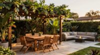 optimized outdoor dining space