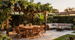 optimized outdoor dining space