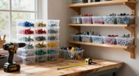 organize supplies for quick access