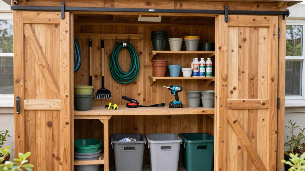 organized accessible outdoor storage