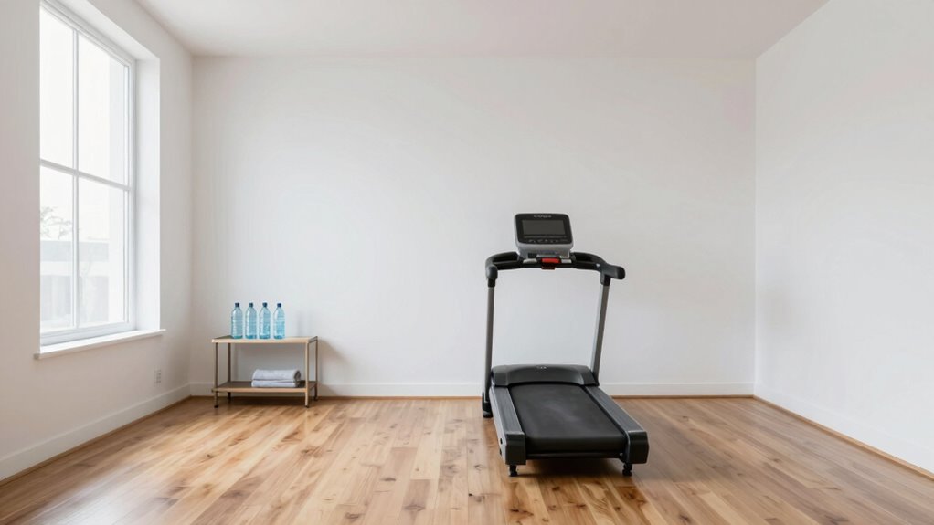 organized bright cohesive workout space