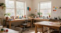 organized inspiring workshop environment