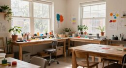 organized inspiring workshop environment