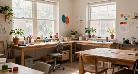 organized inspiring workshop environment