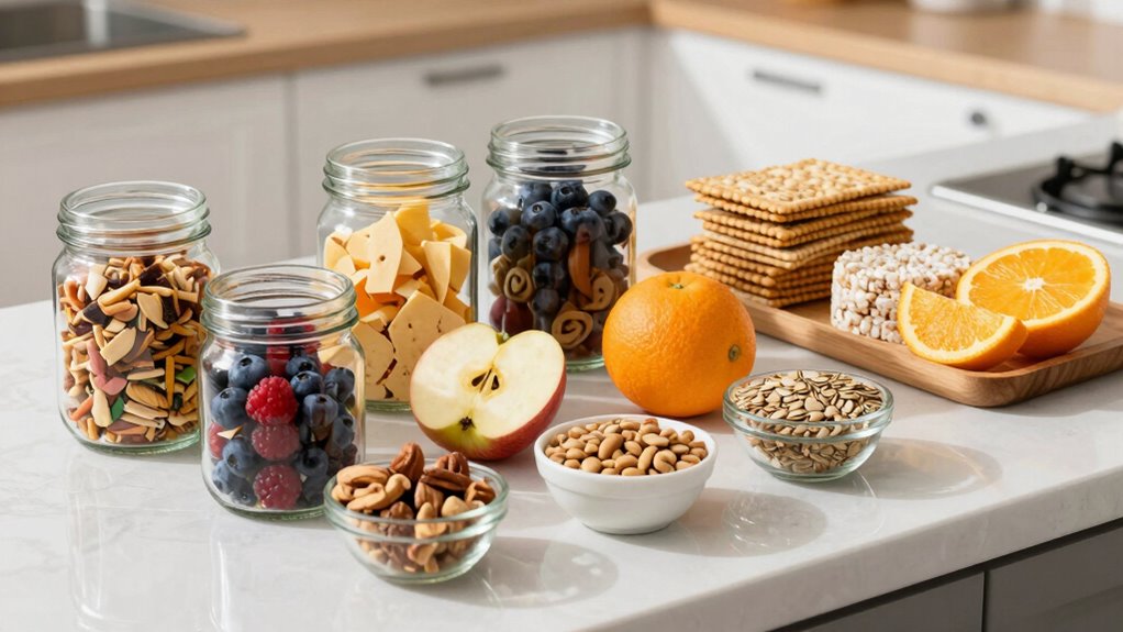 organized varied portion controlled snacking