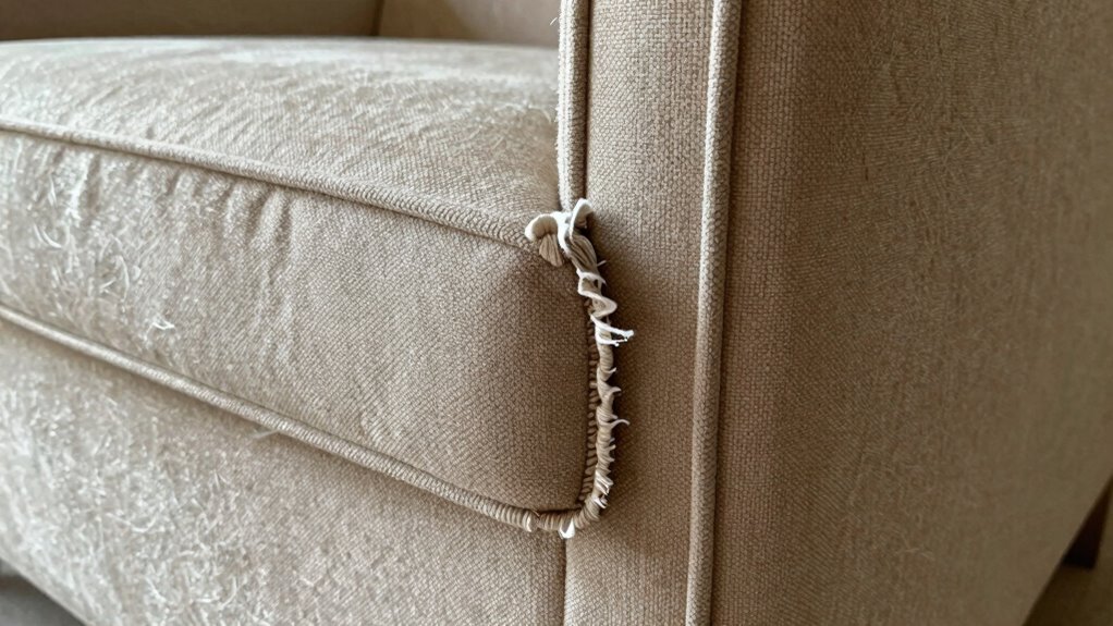 preventing upholstery piping fray