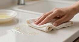 removing residue from surfaces