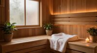 safe calming sauna environment