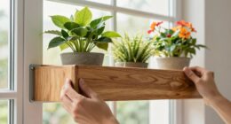 securely install window shelf