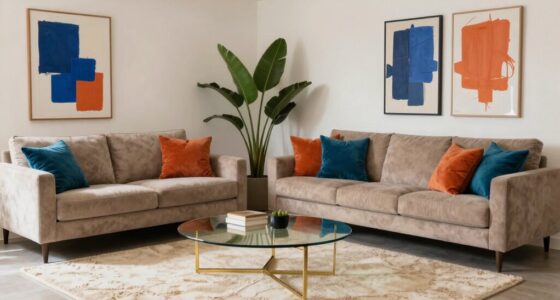 selecting complementary beige accents