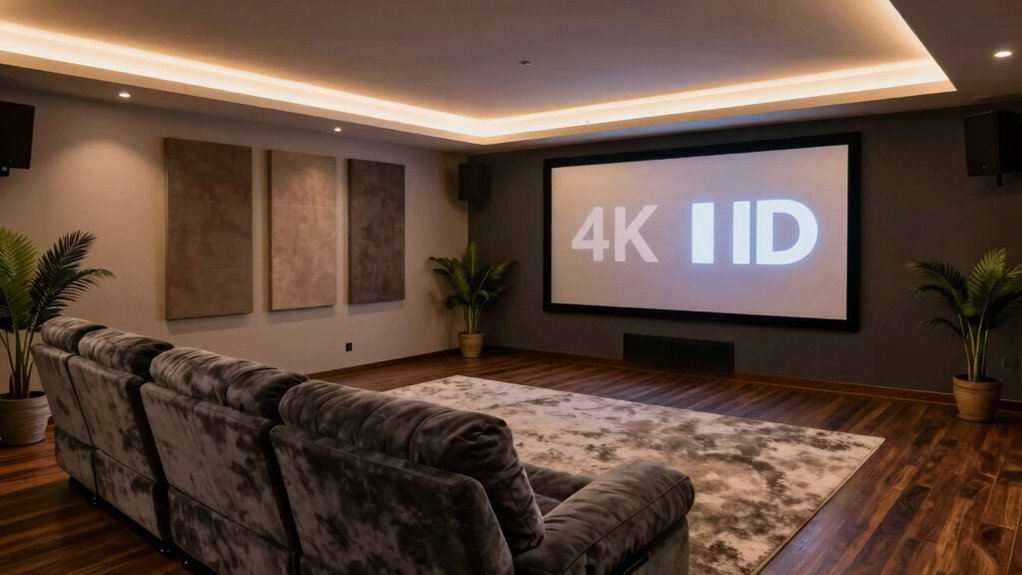 soundproofed cozy movie haven