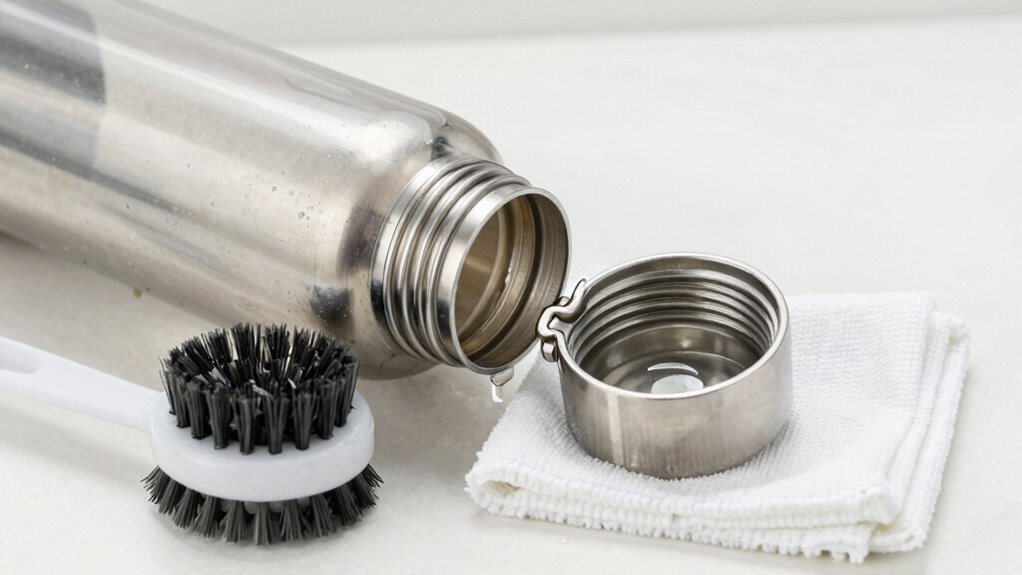 thoroughly sanitize reusable bottles