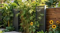 use tall plants for privacy