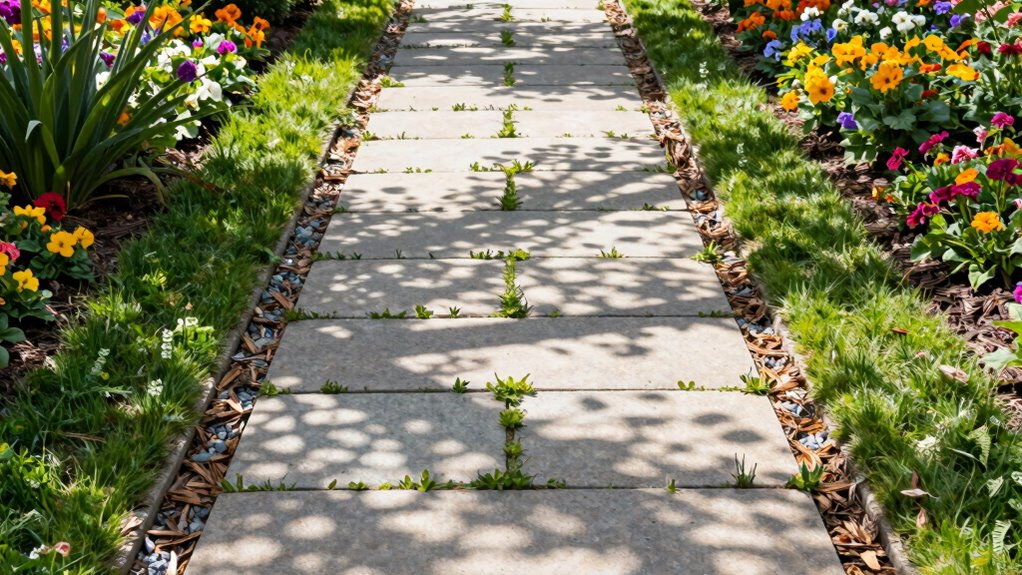 wildflowers and mulch work together