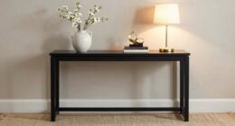 elegant console table styling