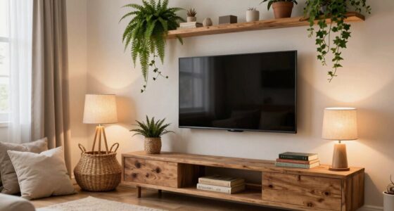 natural tv area decoration