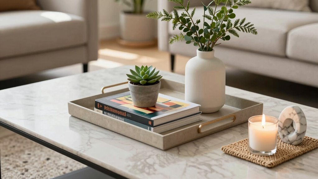 stylish balanced coffee table