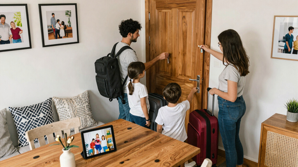 Family checks into Airbnb for the first time. Then find pictures of themselves on the wall: ‘Spiraling’