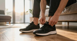Leather Running Sneakers