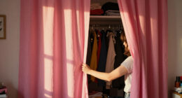 I Ditched My Closet Doors For $60 Pleated Curtains (See Why!)