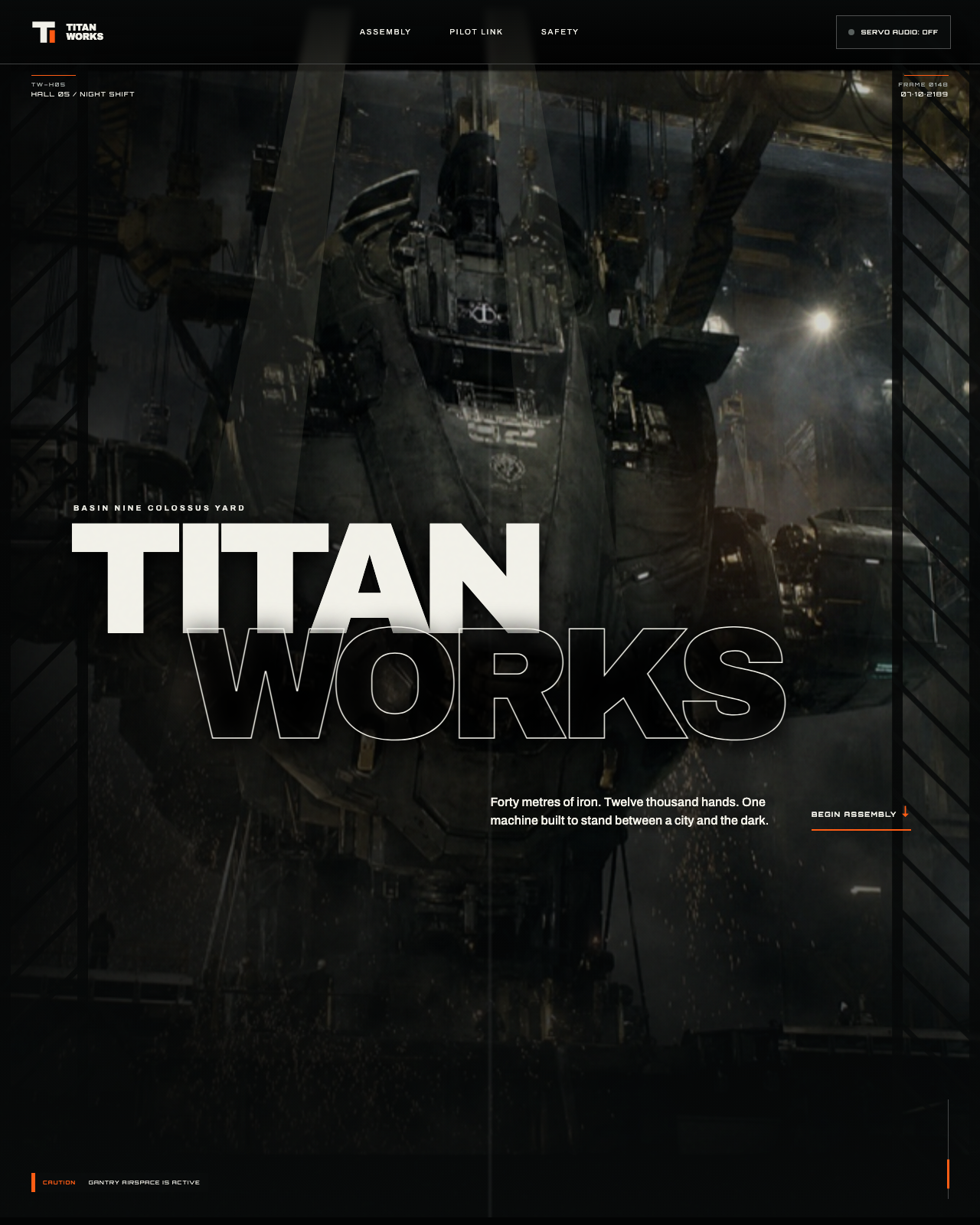 Live view of Titan Works — Colossus Assembly Hall 05
