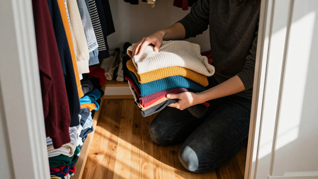 My Parents Just Showed Me The Perfect Solution For Decluttering A Closet
