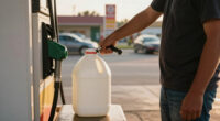 Why People Are Bringing Empty Milk Gallons To The Gas Station