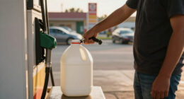 Why People Are Bringing Empty Milk Gallons To The Gas Station