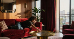 Inside A Sizzling Mexico City Condo Wrapped In Ruby Red Velvet And Deco Glamour
