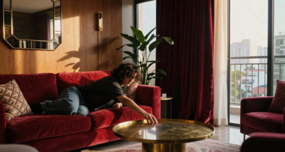 Inside A Sizzling Mexico City Condo Wrapped In Ruby Red Velvet And Deco Glamour