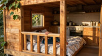 This Cozy ’90s-Inspired Tree House-Themed Bed Nook Was Once A Kitchen