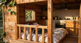 This Cozy ’90s-Inspired Tree House-Themed Bed Nook Was Once A Kitchen